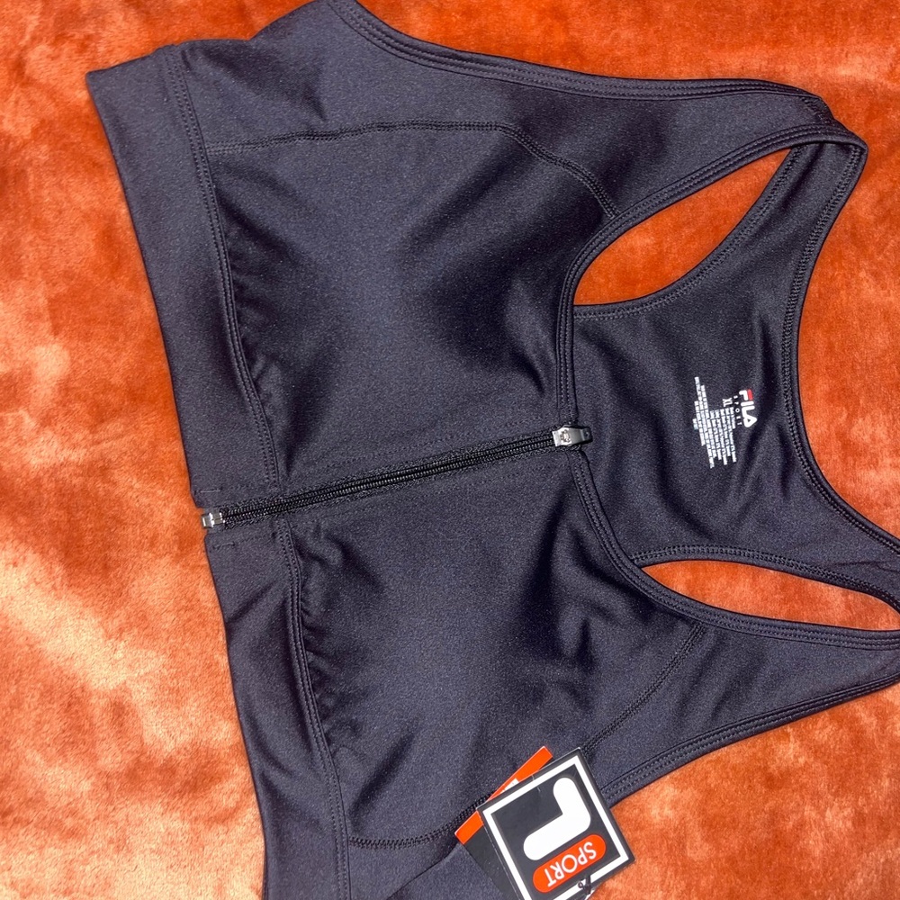 Fila Black Activewear Top